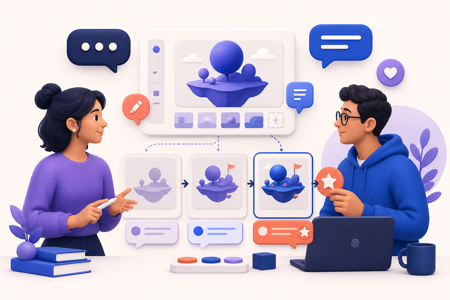 Constructive conversations improving an idea