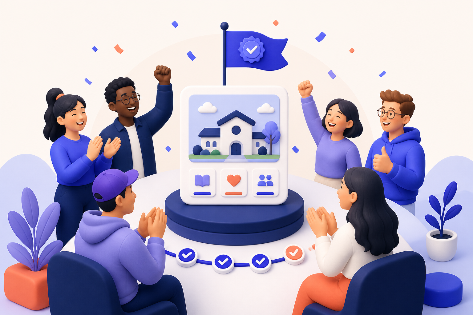 A community celebrating a meaningful milestone